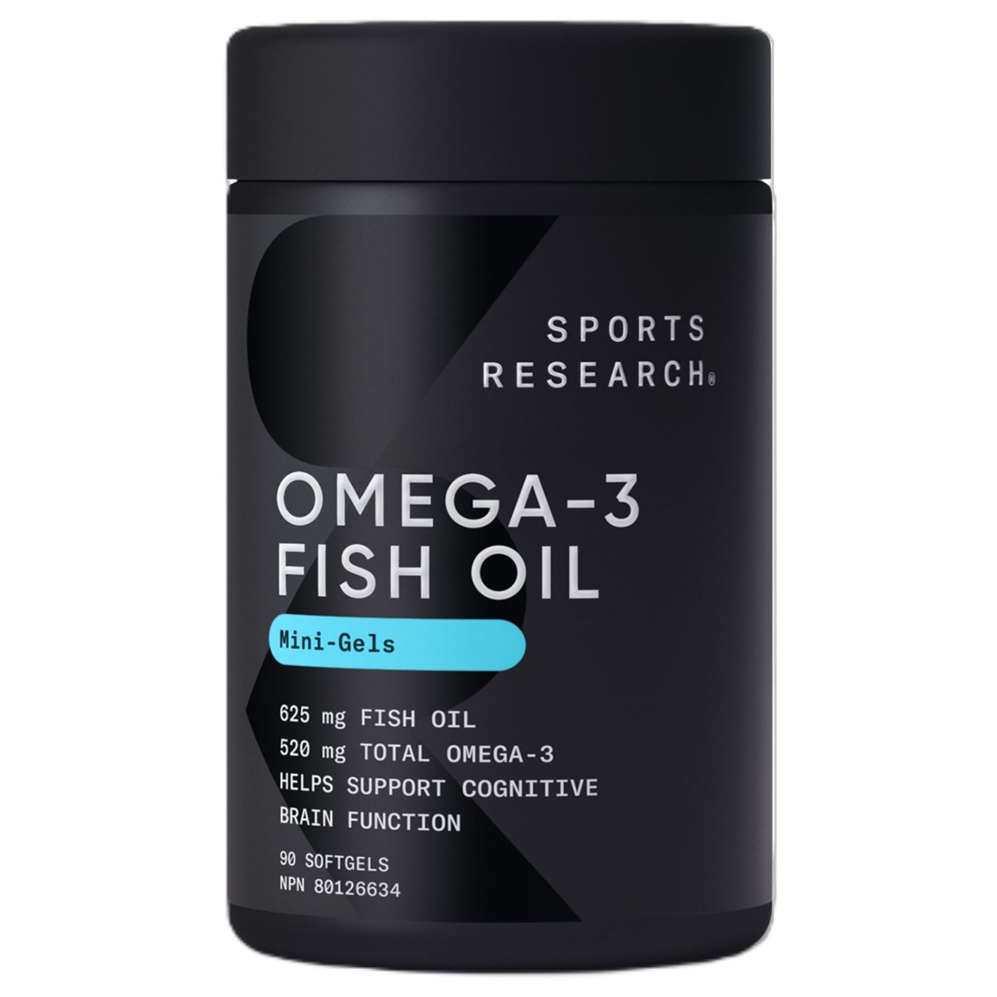 Sports Research Omega 3 Fish Oil Mini Gels 90 Softgels