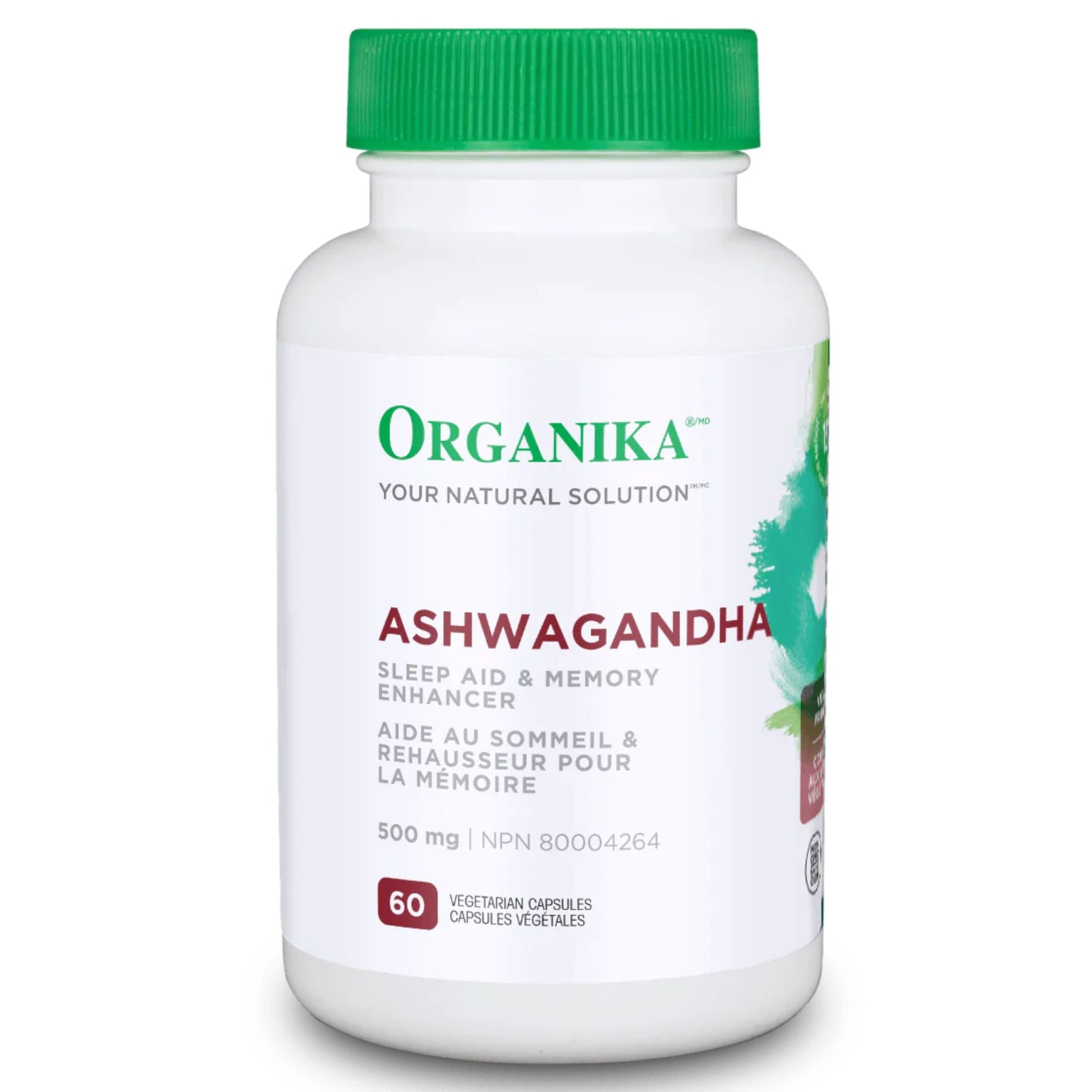 Organika Ashwagandha 500mg 60 Vegetarian Capsules