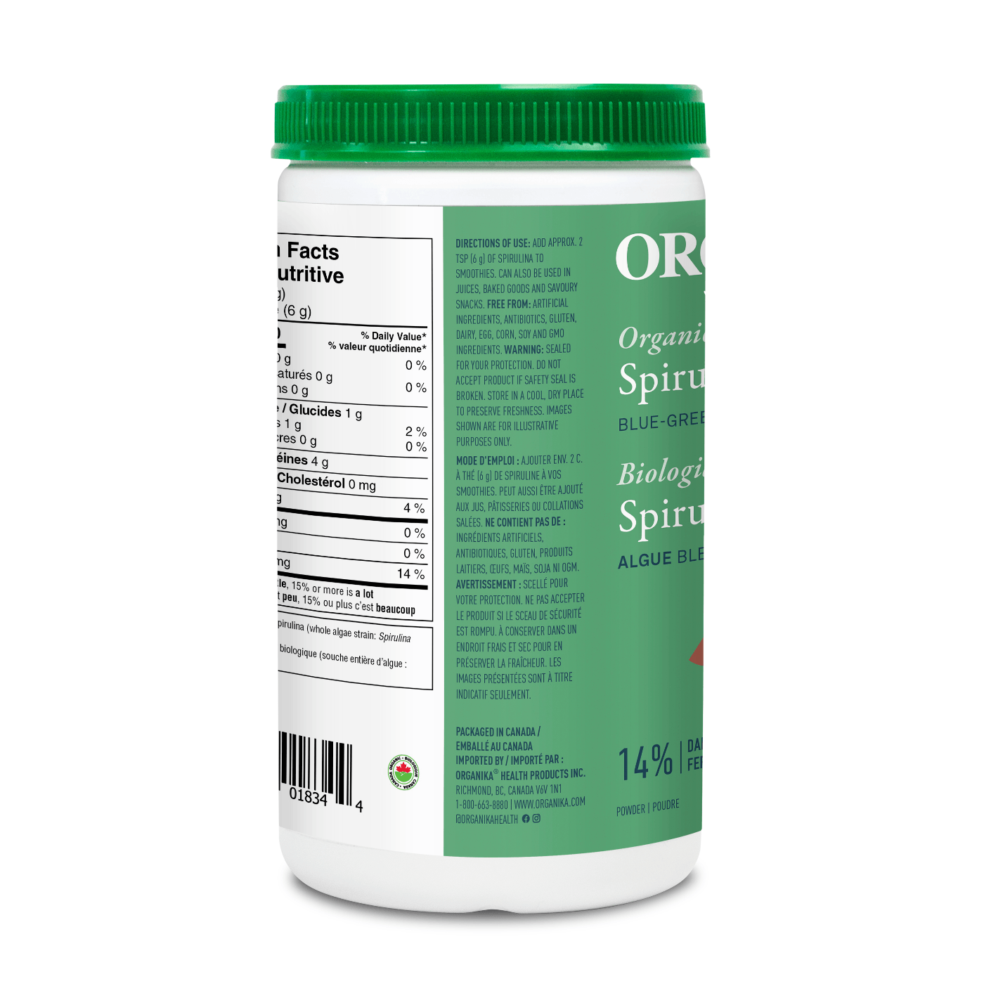 Organika Organic Spirulina 500g