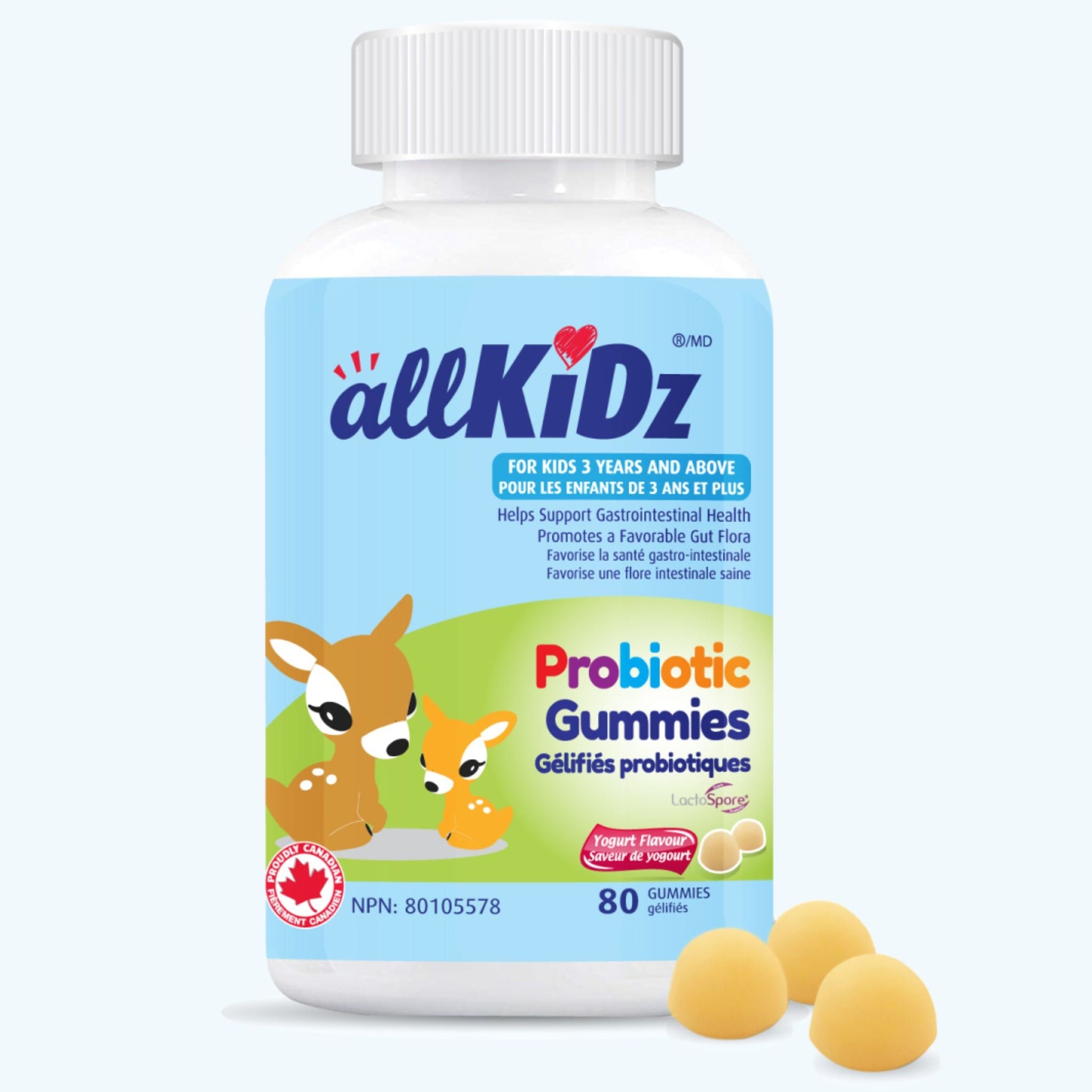 Allkidz Naturals Probiotic 80 Gummies