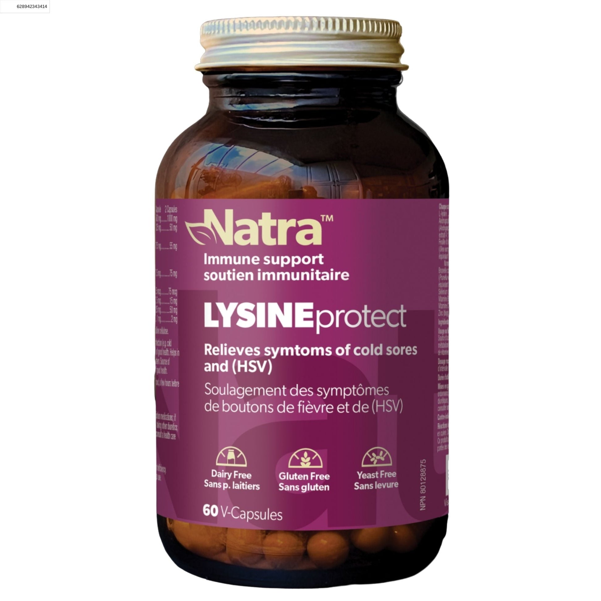 Natra LYSINEprotect 60 Capsules
