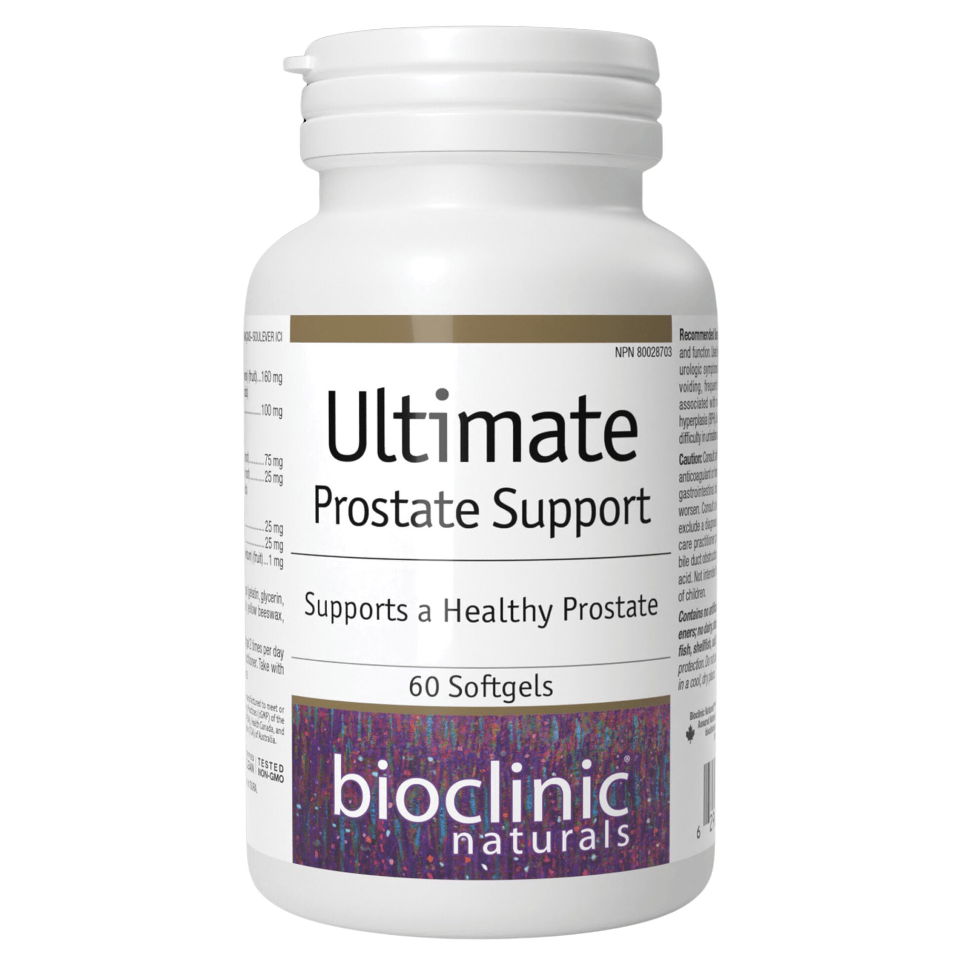Bioclinic Naturals Ultimate Prostate Support 60 Softgels