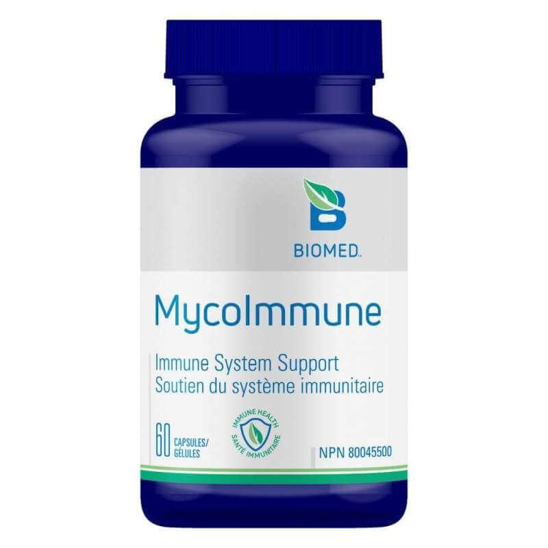 Biomed Mycoimmune 60 Capsules - Supports Immune System & Viral Infections, Powerful Mushrooms Medicine, Enhanced With Vitamin C