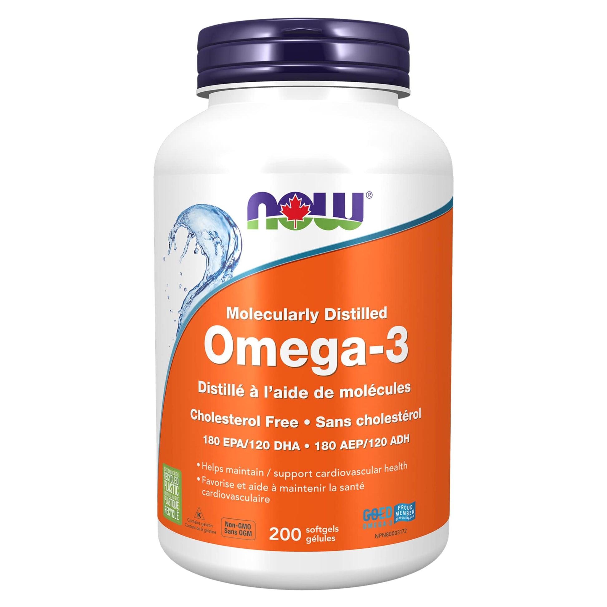NOW Omega-3 1000mg 200 Softgels