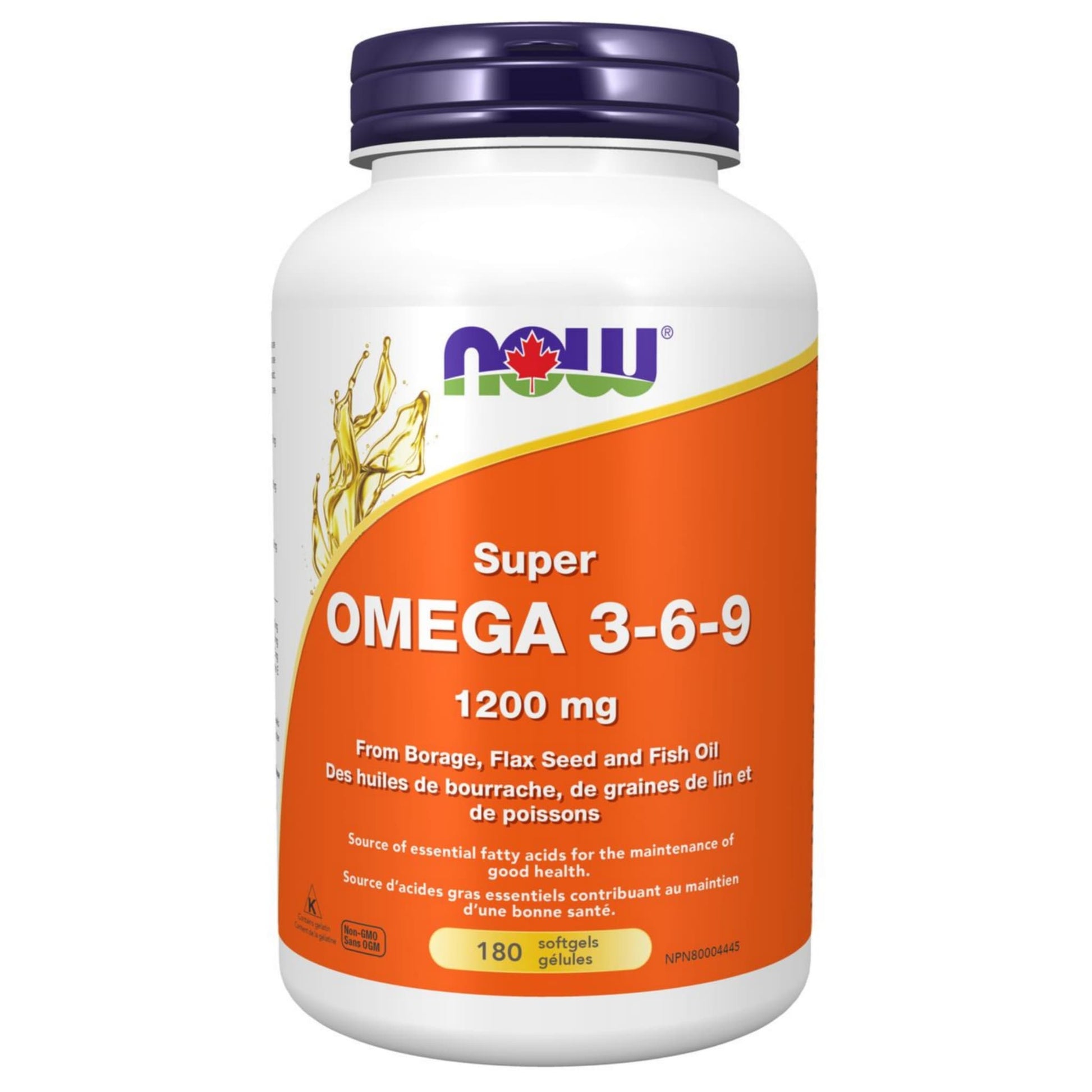 NOW Super Omega 3-6-9 1200mg 180 Softgels