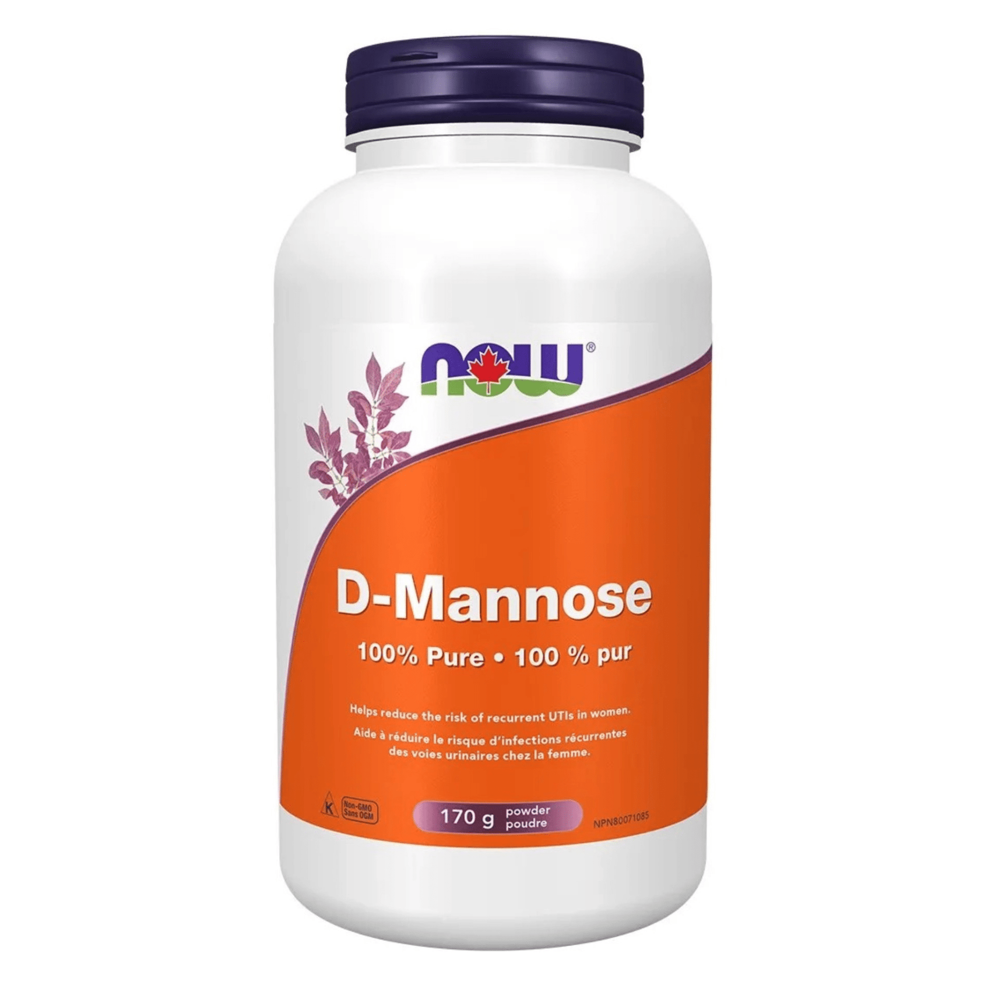 NOW D-Mannose Powder 170g - Cleanse the Urinary Tract, Maintain a Healthy Bladder Lining, Reduce the Risk of Recurrent UTIs in Women
