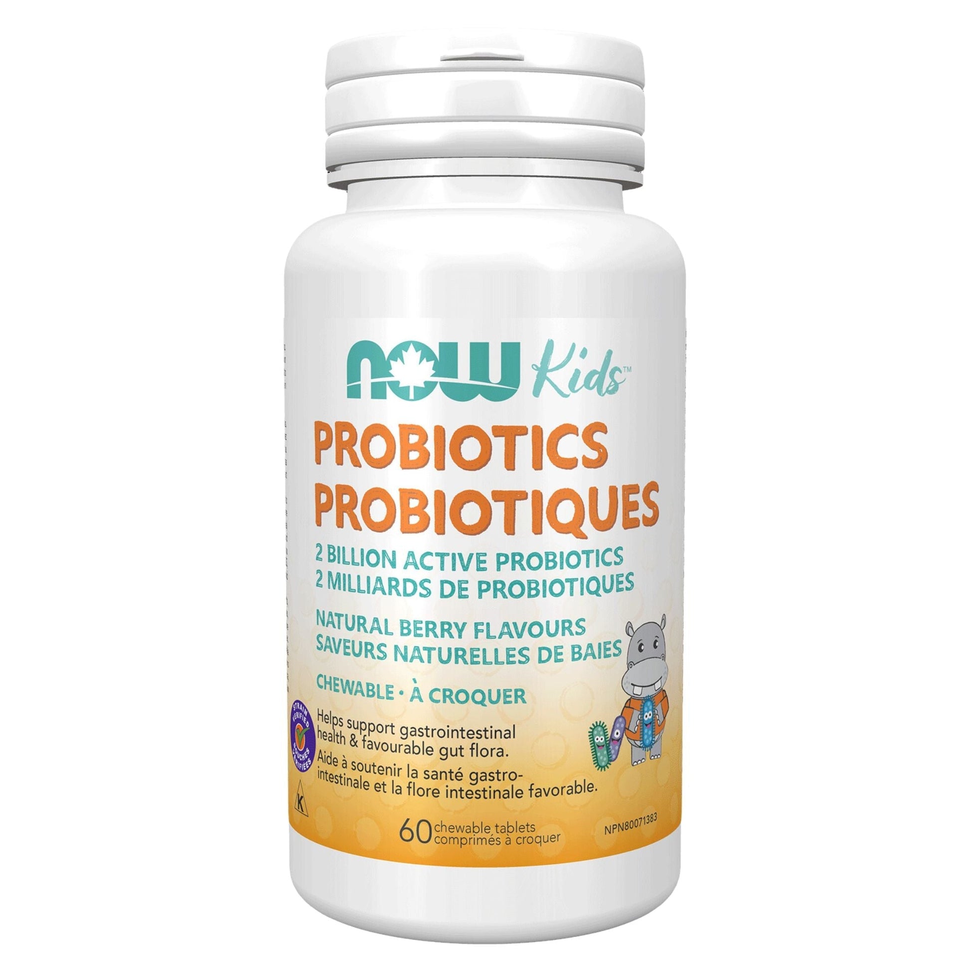 NOW Kids Probiotic Chewables 60 Tablets