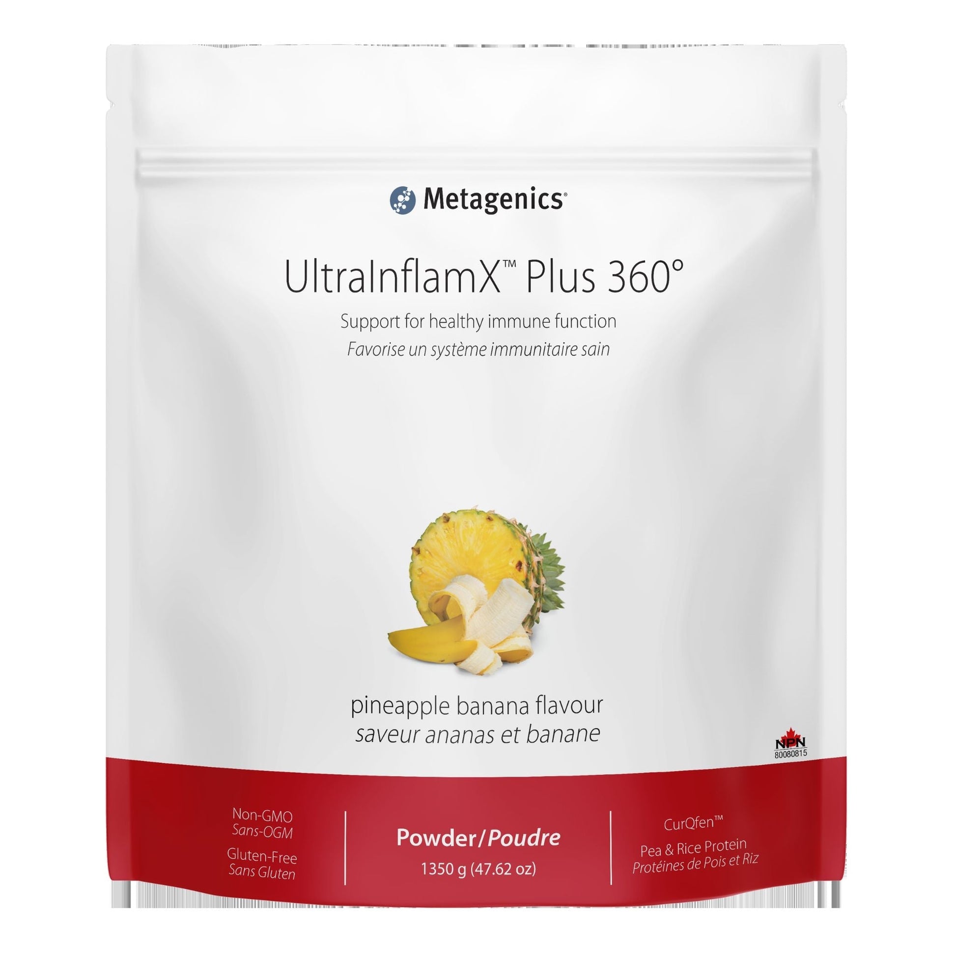 Metagenics UltraInflamX Plus 360° Pinapple Banana 1350g