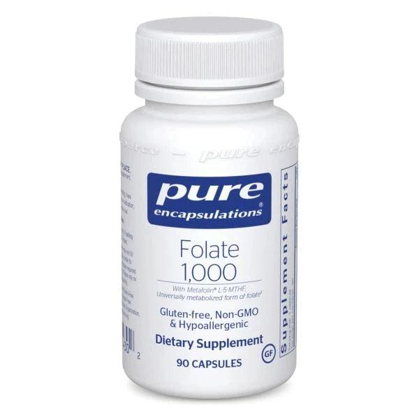 Pure Encapsulations Folate 1000 90 Veg - Caps - Nature's Source Inc
