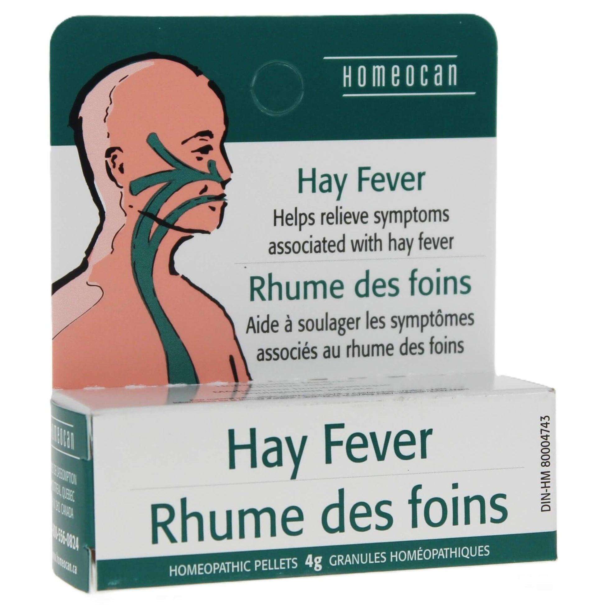 Homeocan Hay Fever Pellets 4g - Help Relieve Symptoms Associated With Seasonal Allergies, Non-Drowsy Homeopathic Medicine, Helps During Hay Fever