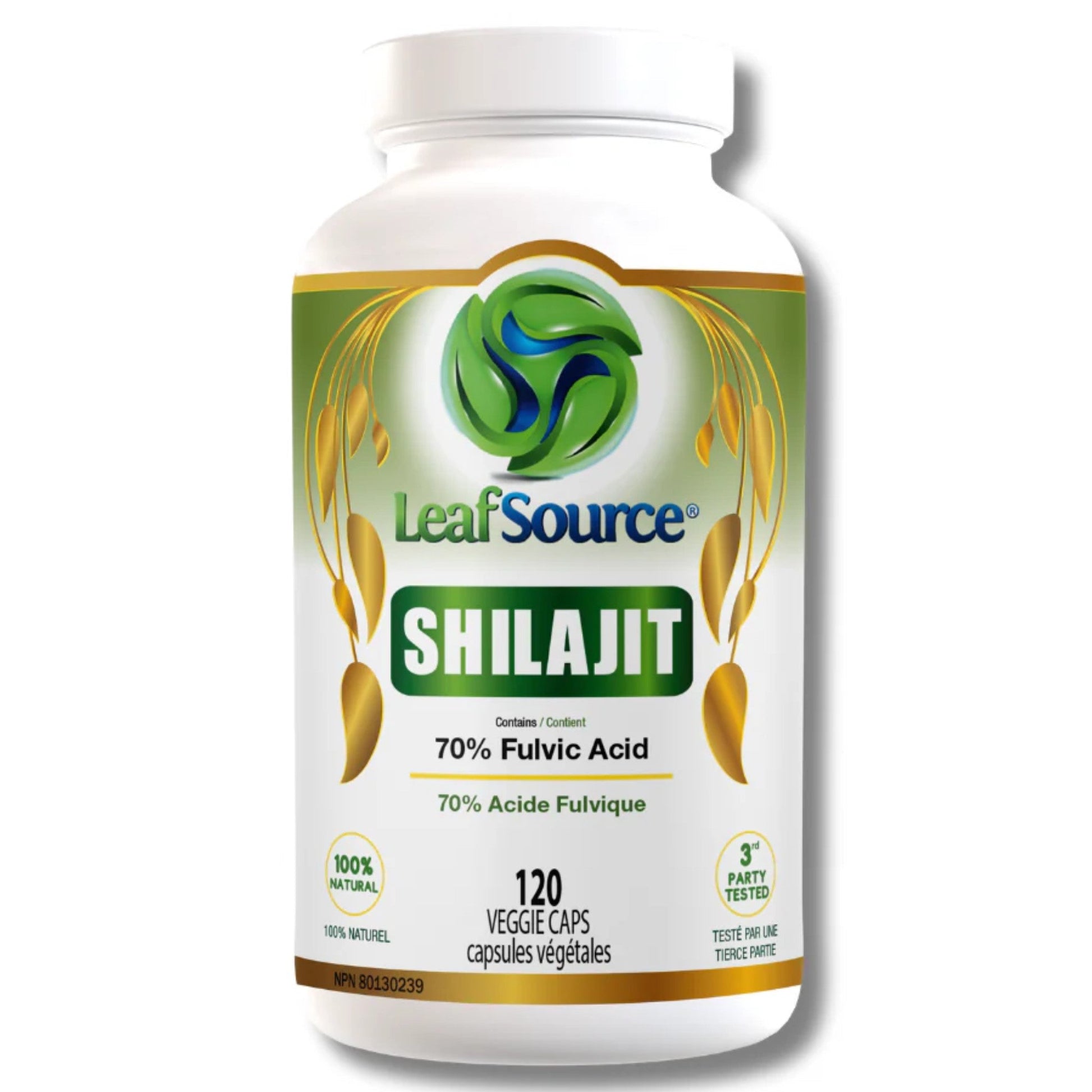 Leafsource Shilajit Fulvic-Humic Acid 120 Vegetable Capsules