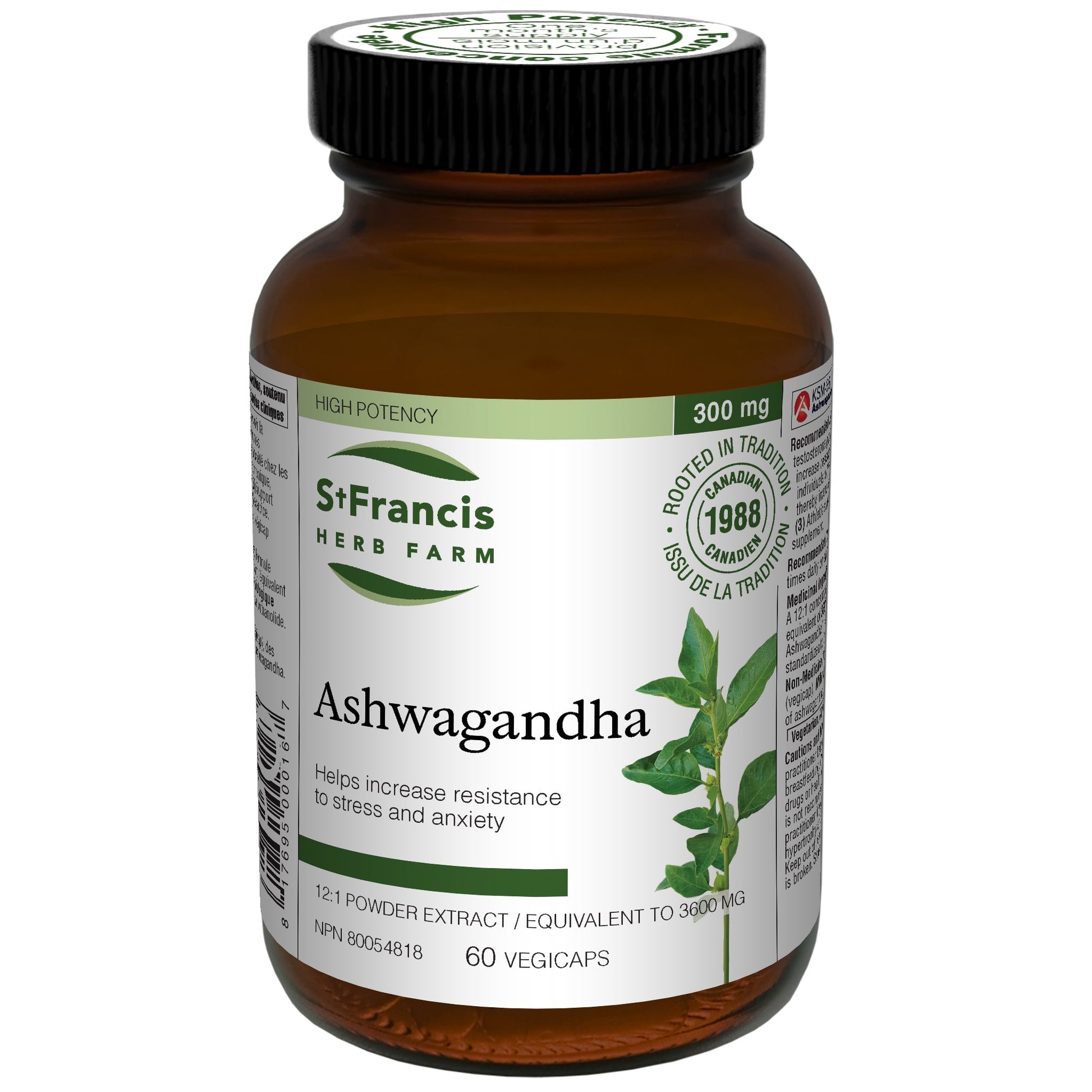St. Francis Ashwagandha 60 Capsules