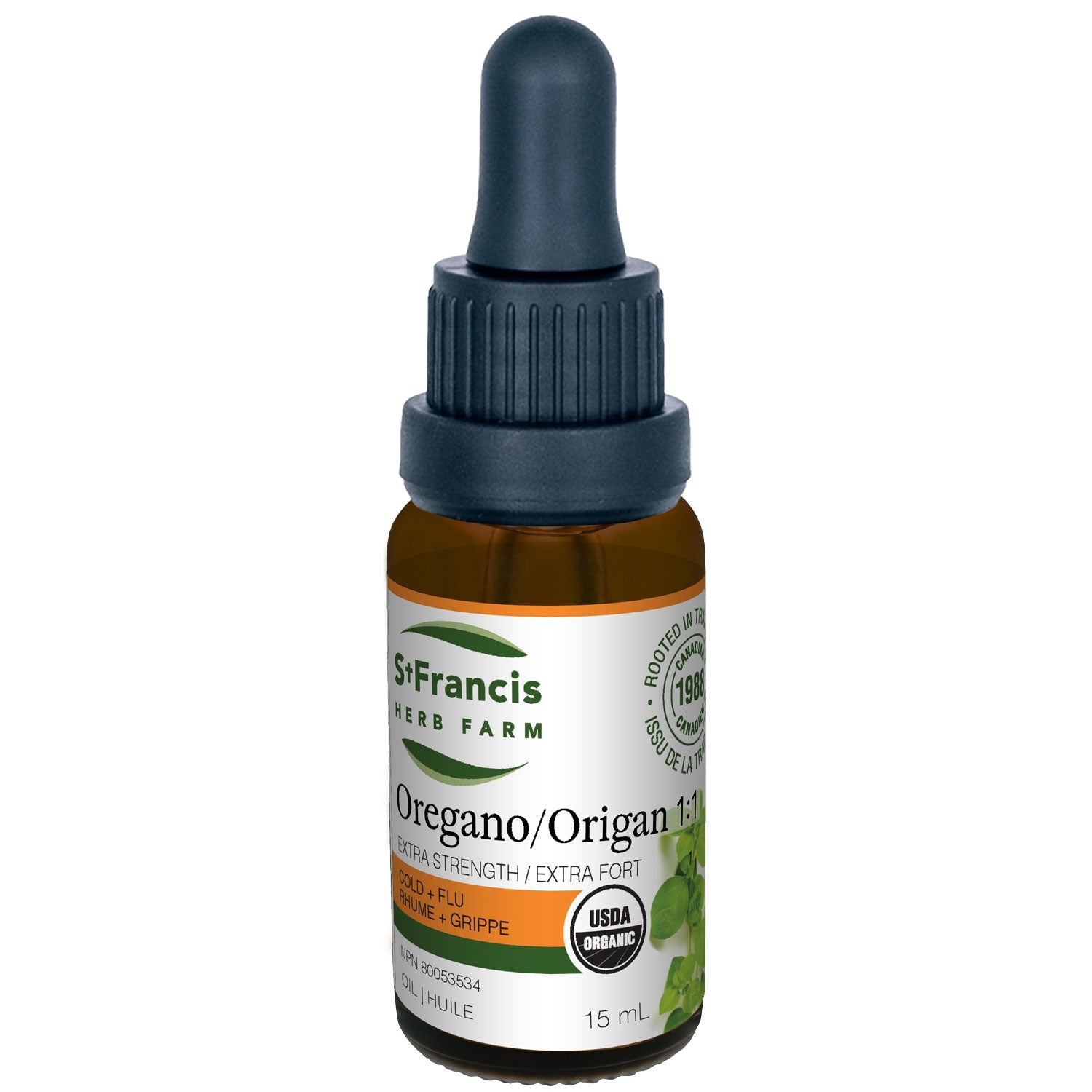 St. Francis Herb Oreganum Plus 1:1 Oil (Cold + Cough) - 30ml