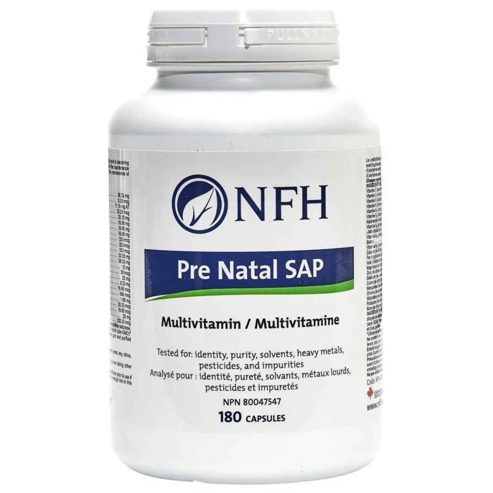 NFH Pre Natal SAP, 180 Capsules