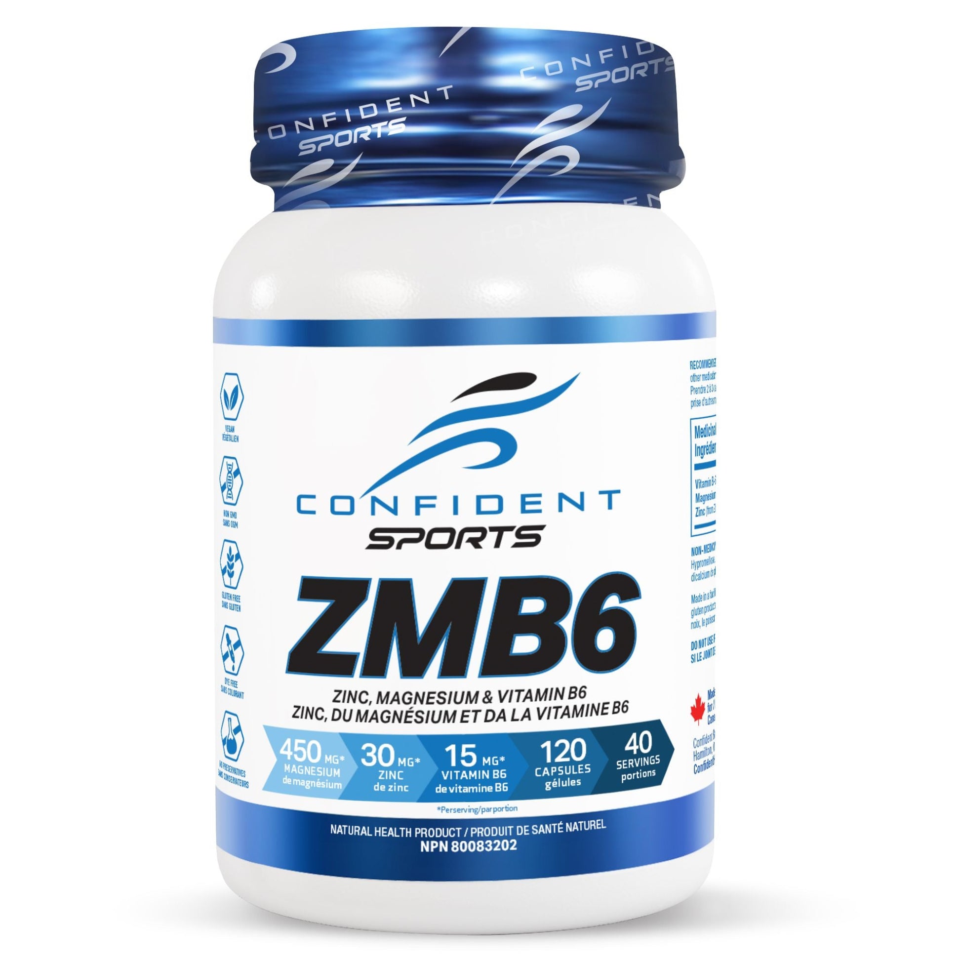 Confident Sports ZMB6 120 Capsules