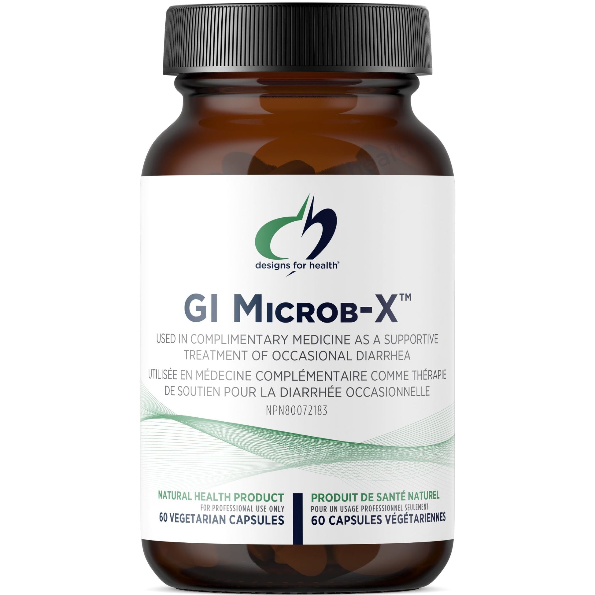 Designs for Health GI Microb-X 60 Capsules - Supports Occasional Diarrhea & GI Health, Promotes Healthy Balance In The Gut Microbiome, Prevents The Growth Of Harmful Microbes In The Gut