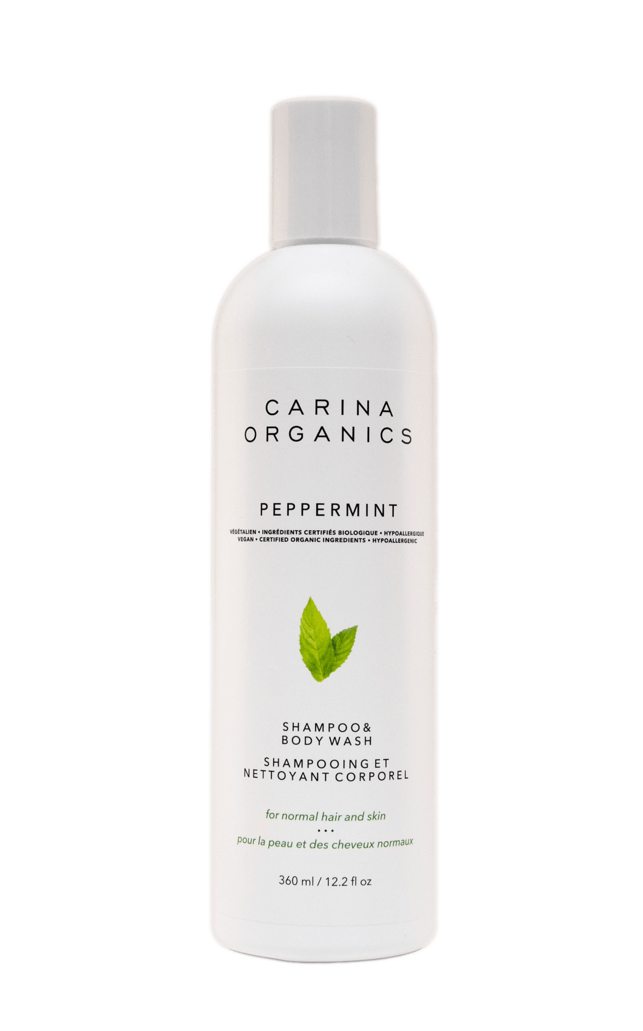 Carina Organics Peppermint Shampoo Body Wash - 360ml - Nature's Source Inc