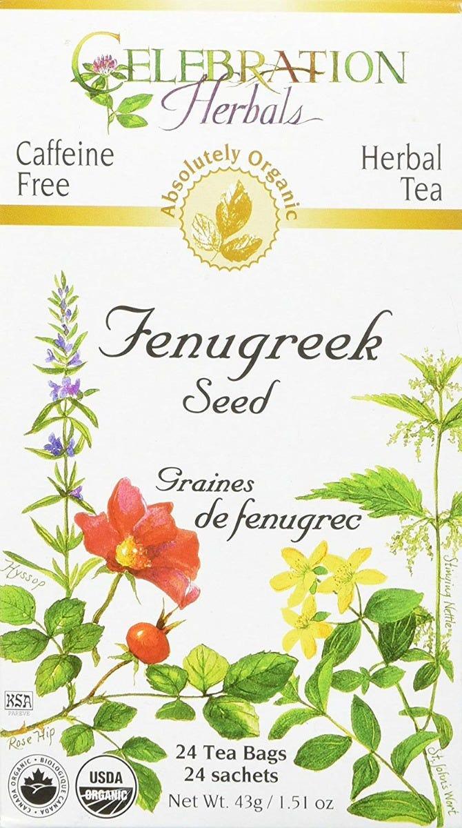 Celebration Herbals Organic Fenugreek Seed Tea 24 bags - Nature's Source Inc