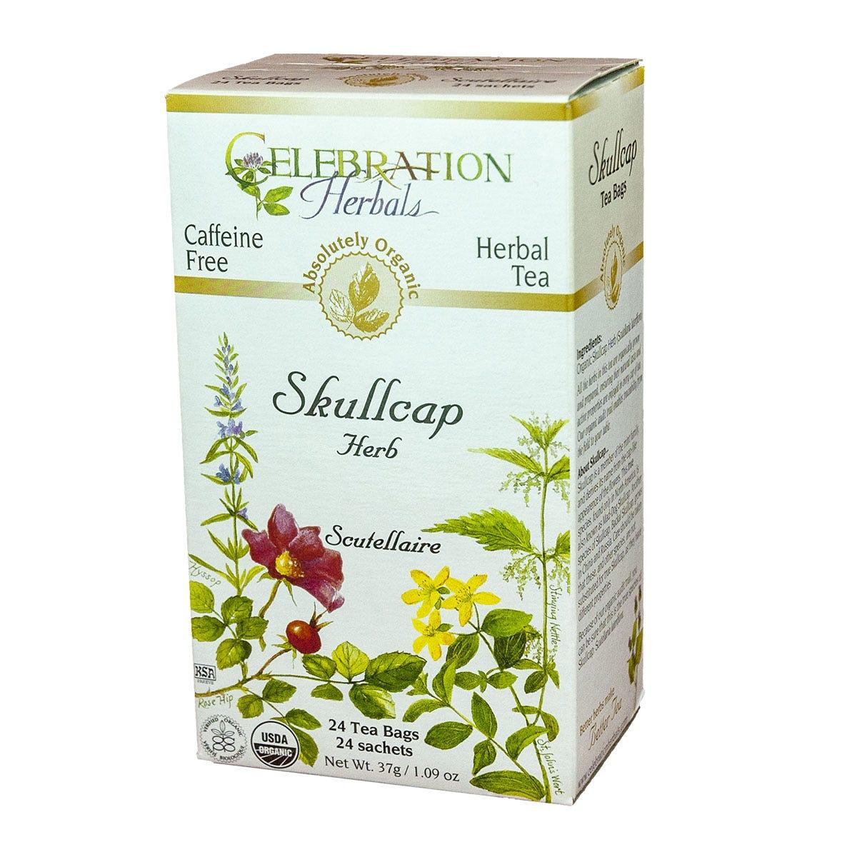 Celebration Herbals Organic Skullcap Herb Tea 24 bags - Nature's Source Inc