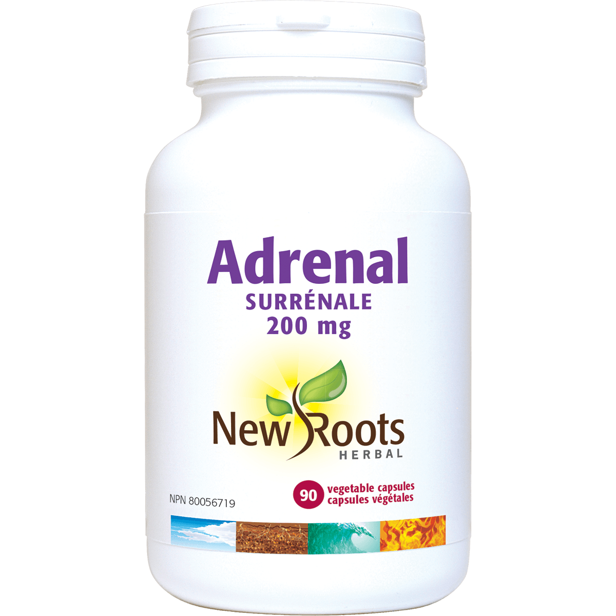 New Roots Adrenal With Peppermint 90C - Nature's Source Inc