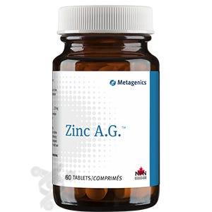 Metagenics Zinc A.G. 60 Tablets - Highly Absorbable Zinc with Chelate Arginine and Glycine Which Promotes Gastrointestinal Health, Promotes Immune Function, Supports Energy Metabolism - Nature's Source Inc