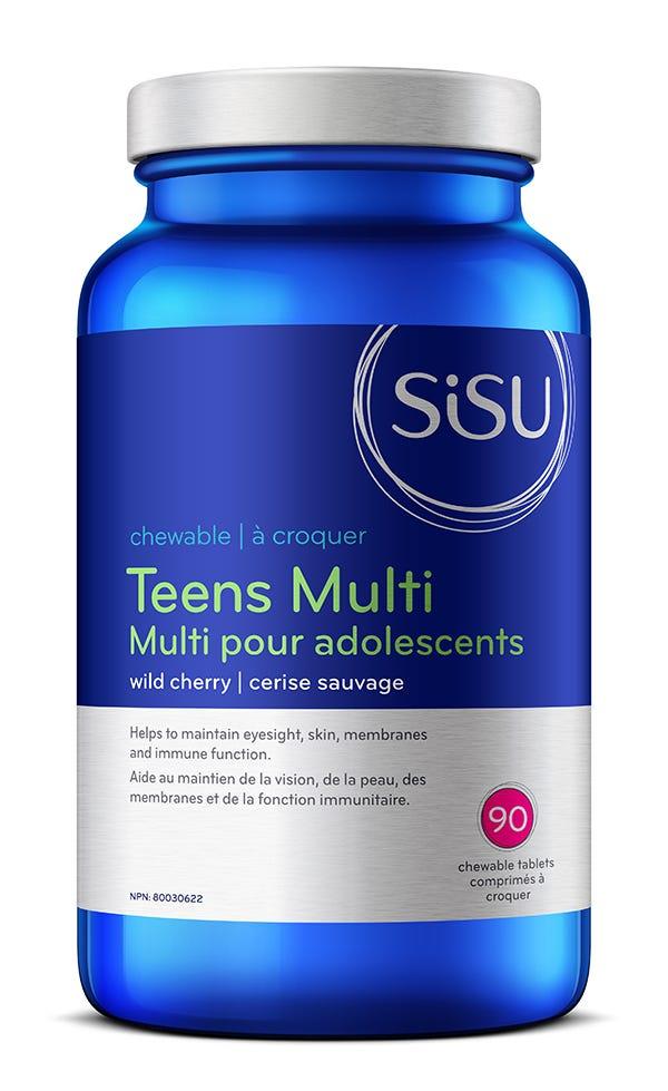 Sisu Wild Cherry Teens Multi 90 Chewable Tablets - Nature's Source Inc