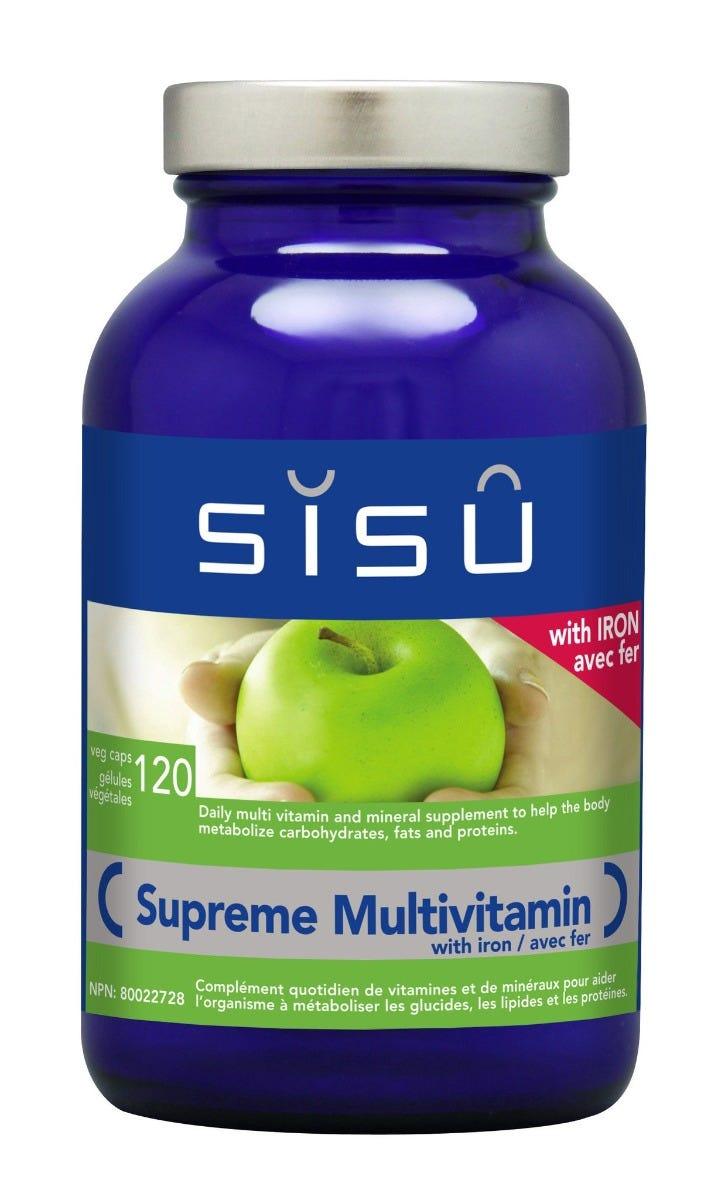 Sisu Supreme Multivit with Iron 120 Veg - Caps - Nature's Source Inc