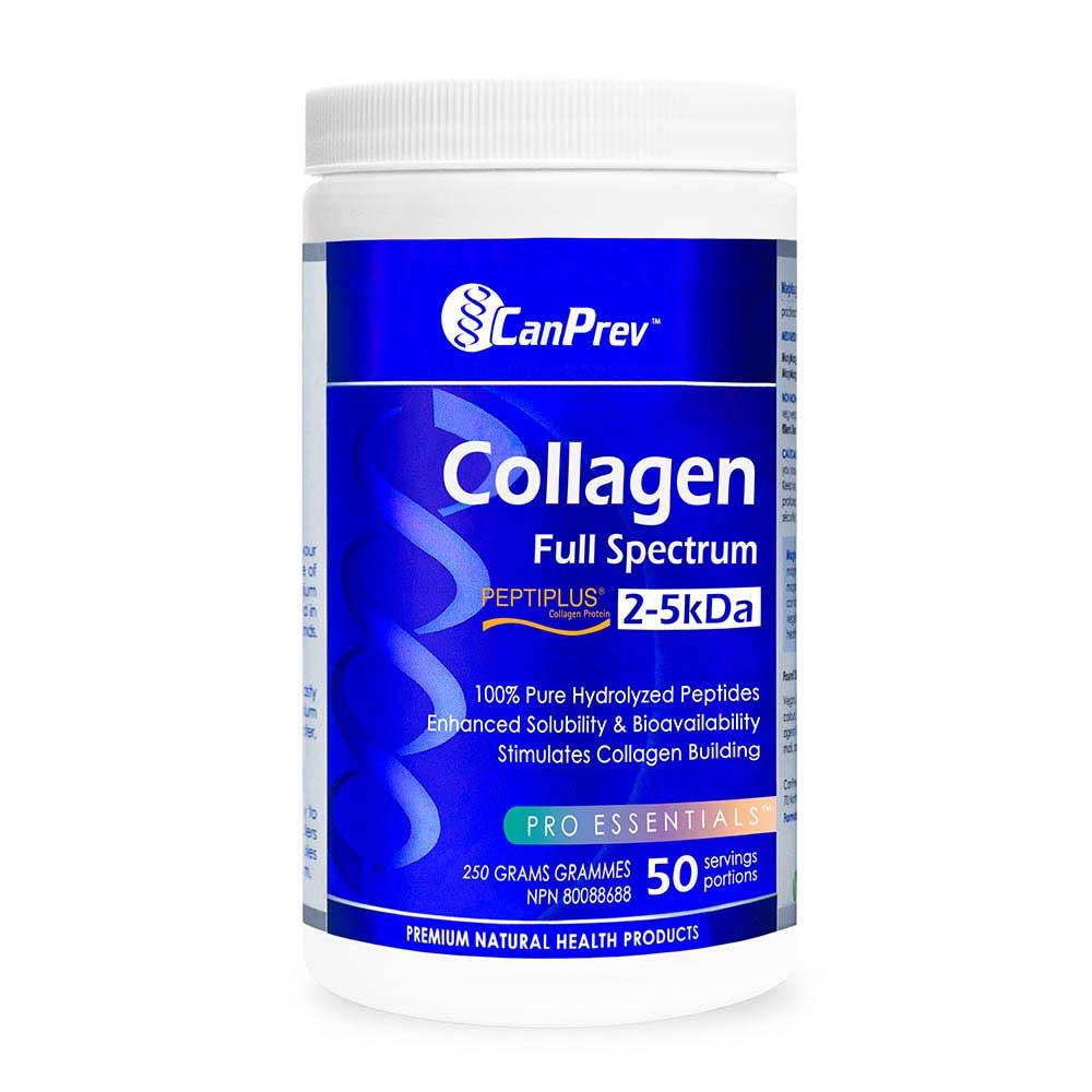 CanPrev Collagen Full Spectrum Powder 250g - Easy Mixing And Absorption Ensuring Optimal Collagen Support, Promotes Joint, Hair, Skin, Nail And Bone Wellness, Hydrolyzed For Efficient Use - Nature's Source Inc