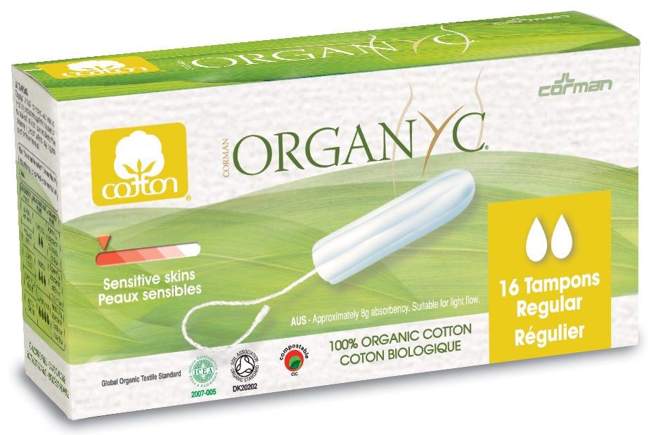 Organyc Digital Tampons Digital (Regular Flow) - 16 Pieces - Nature's Source Inc