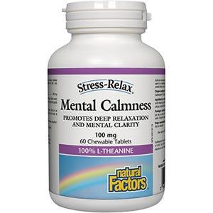 Natural Factors Mental Calmness 100 mg (60 Chewable Tablet) - Nature's Source Inc