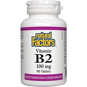 Natural Factors Vitamin B2 100 mg 90t - Nature's Source Inc