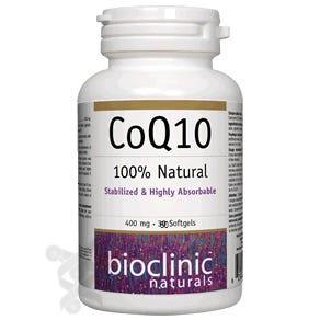 Bioclinic Naturals CoQ10, 400mg 30 Softgels - Stabilized & Highly Absorbable Antioxidant, Improves Cardiovascular Health, Reduces Oxidative Stress - Nature's Source Inc