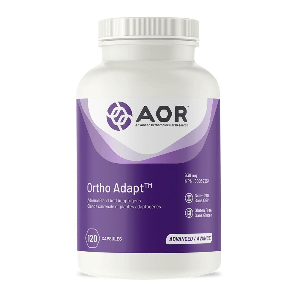 AOR Ortho Adapt 120 Vegan Capsules - Adrenal Support For Effective Stress Management, Reduce Adrenal Fatigue, Prevents Body From Overreacting To A Stressor, Fuel Body With Essential Nutrients - Nature's Source Inc