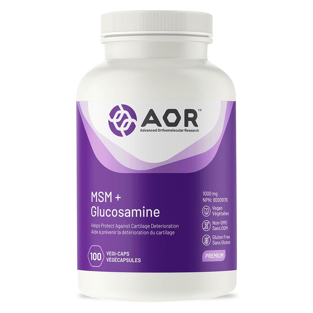 AOR MSM + Glucosamine 100 Veg - Caps - Nature's Source Inc