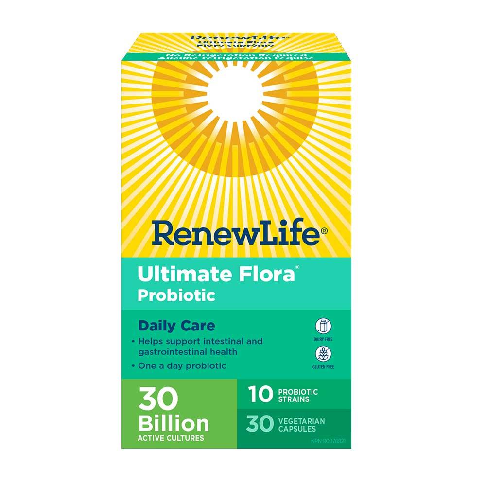 Renew Life Ultimate Flora Daily Care 30 Billion 30 Veg - Caps - Nature's Source Inc