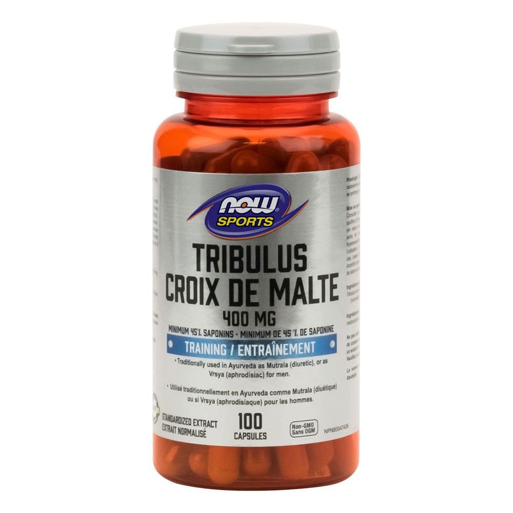 Now Tribulus Croix De Malte 400mg, 100 Capsules - 45% Extract for Men's Health, Promotes Healthy Endocrine Function & Male Reproductive Health - Nature's Source Inc