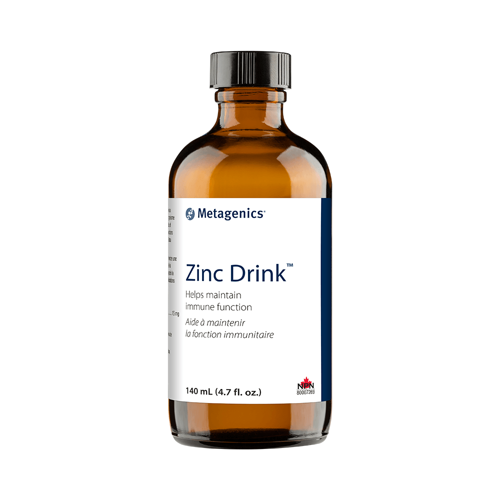 Metagenics Zinc Drink 140ml - Liquid Zinc Supplement, Helps Maintain Immune Function & Enzymes Support, Promote Energy Production and Metabolism - Nature's Source Inc
