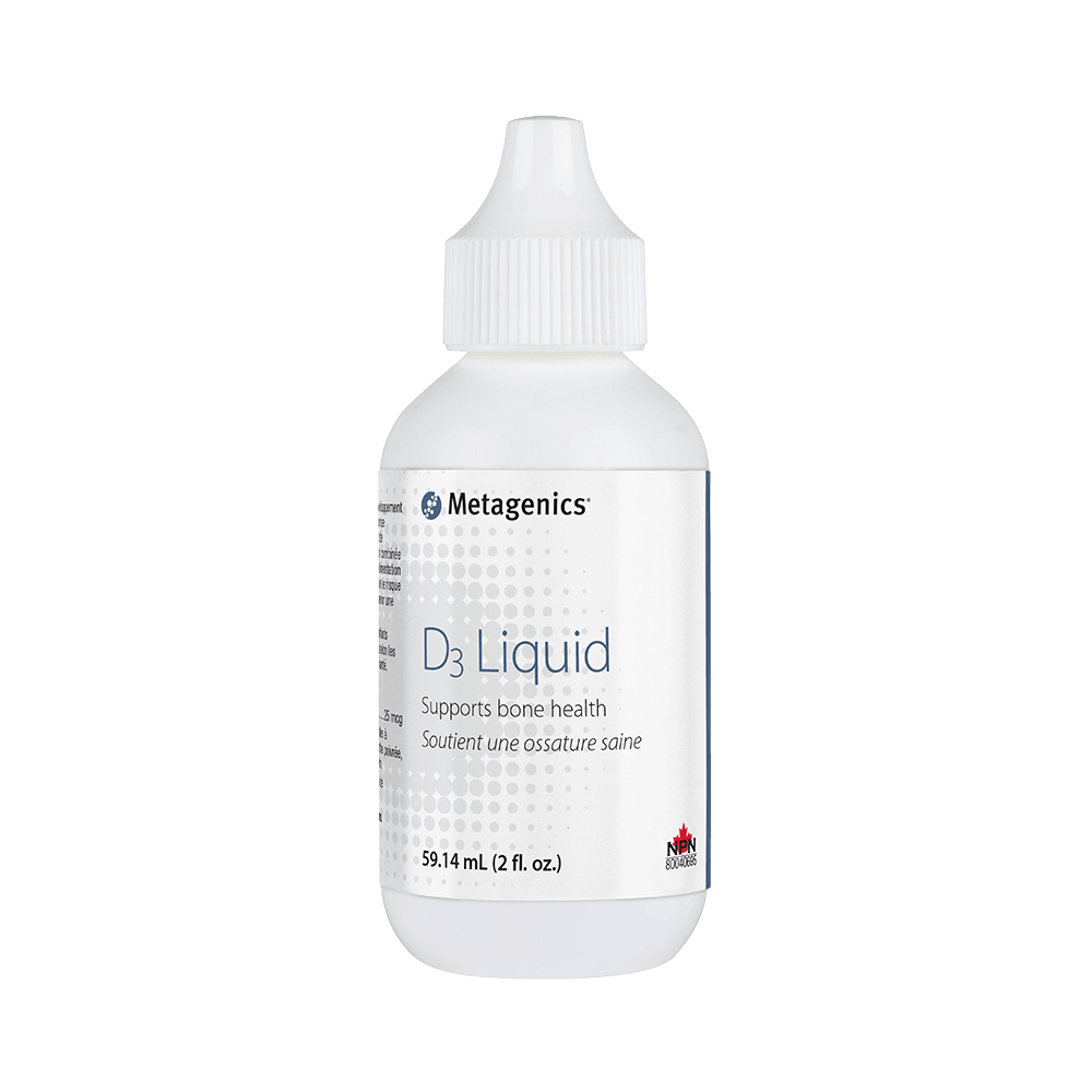 Metagenics Vitamin D3 Liquid 59ml - Designed for Enhanced Absorption, Supports Bone, Cardiovascular Function, and Immune Health, D3 Drops Delivers Nutrients Enables Absorption of Calcium and Phosphorus - Nature's Source Inc