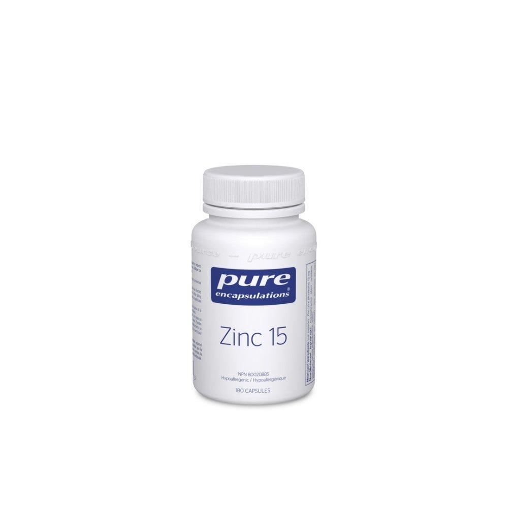 Pure Encapsulations Zinc 15 180C - Nature's Source Inc