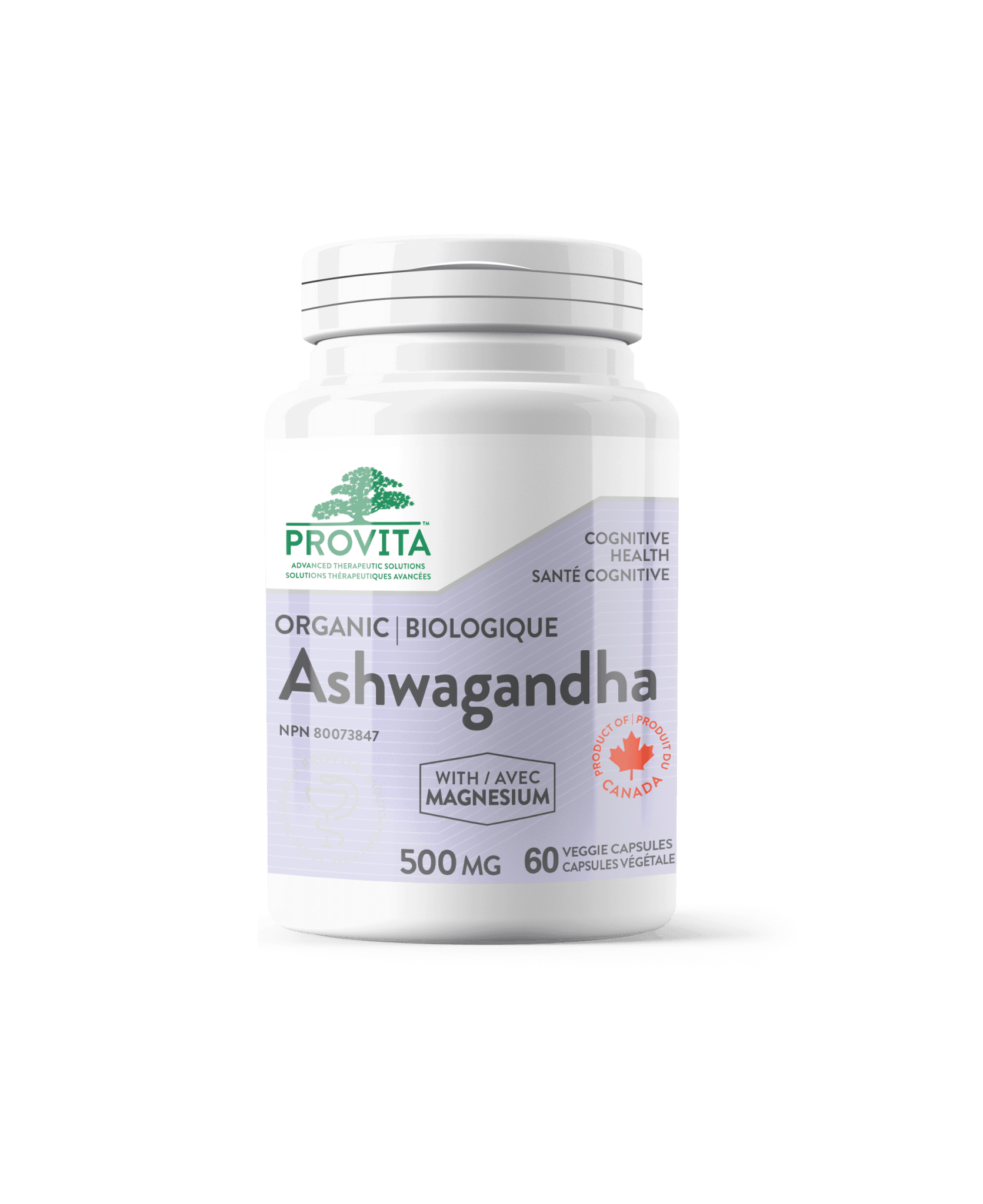 Provita Ashwagandha 60 capsules - Nature's Source Inc