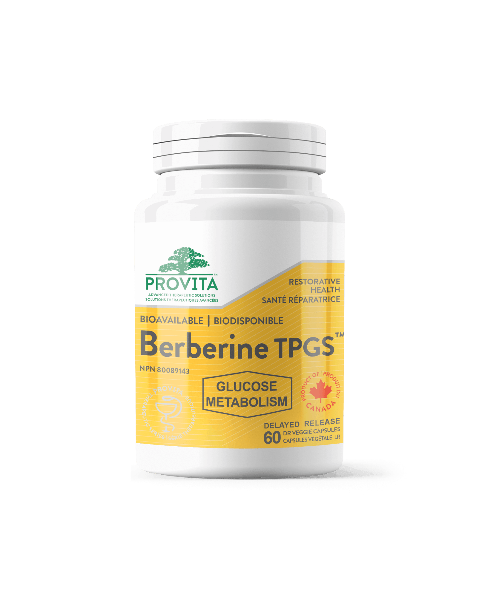 Provita Berberine TPGS 60 capsules - Nature's Source Inc