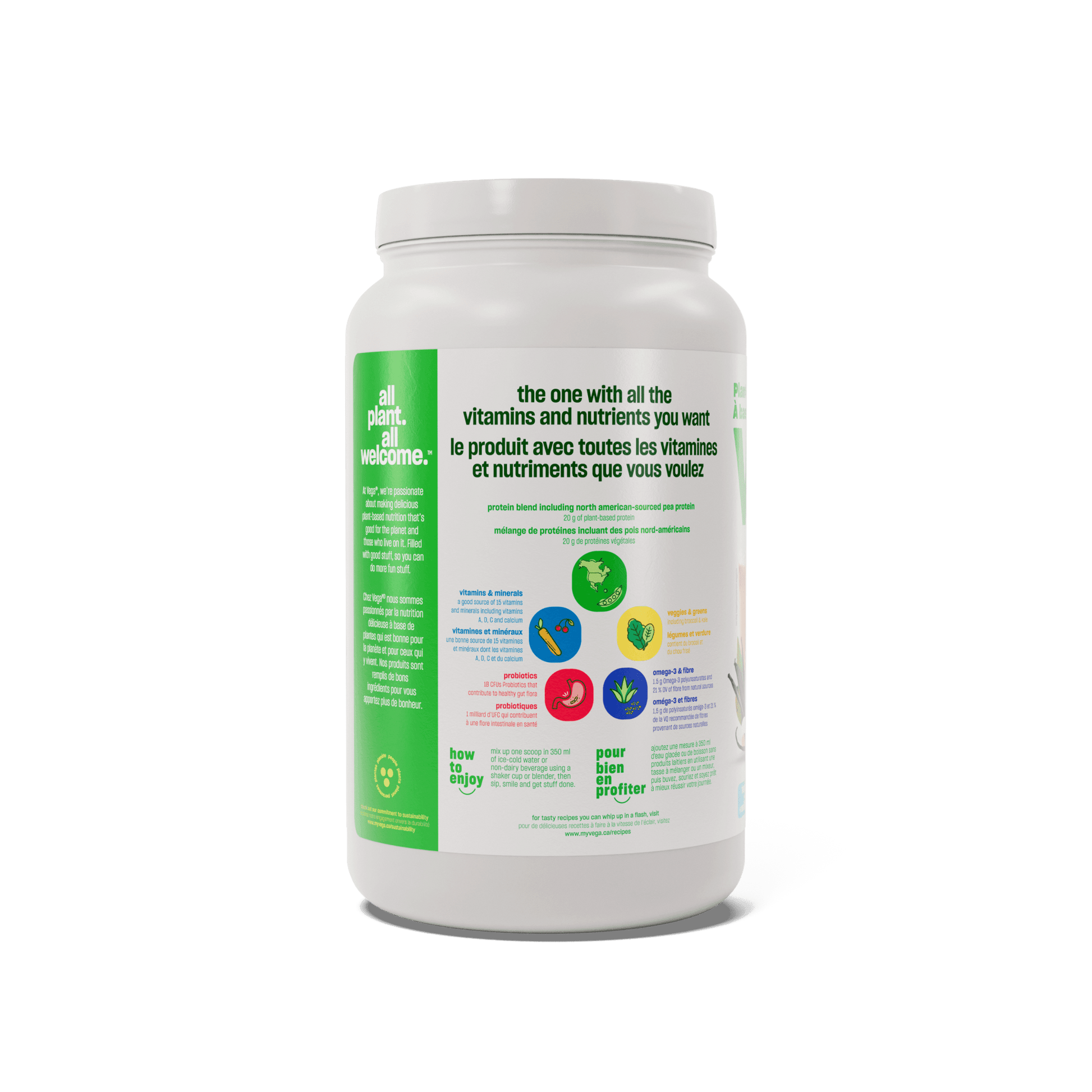 Vega One Protein French Vanilla All In One 827g - Nature's Source Inc