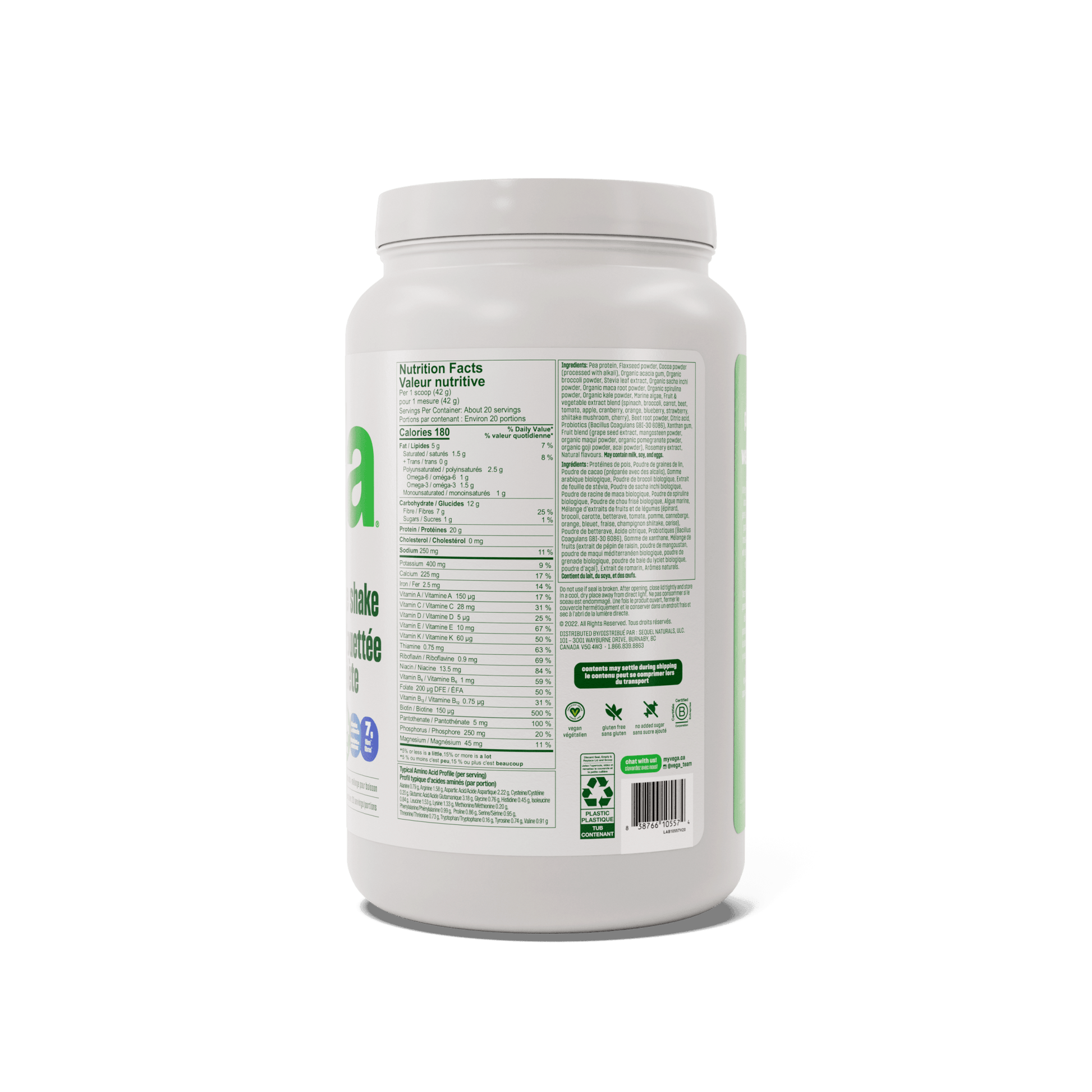 Vega One Protein Mocha 836g - Nature's Source Inc