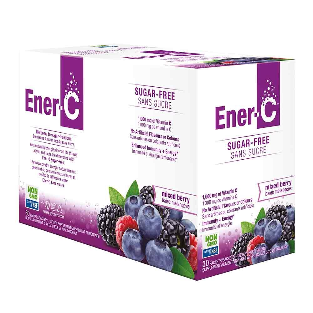 Ener - C Sugar Free Energy Mixed Berry 1000mg, 30 Packets - Vitamin C - Natural Immunity Support, Health & Energy Boost - Nature's Source Inc