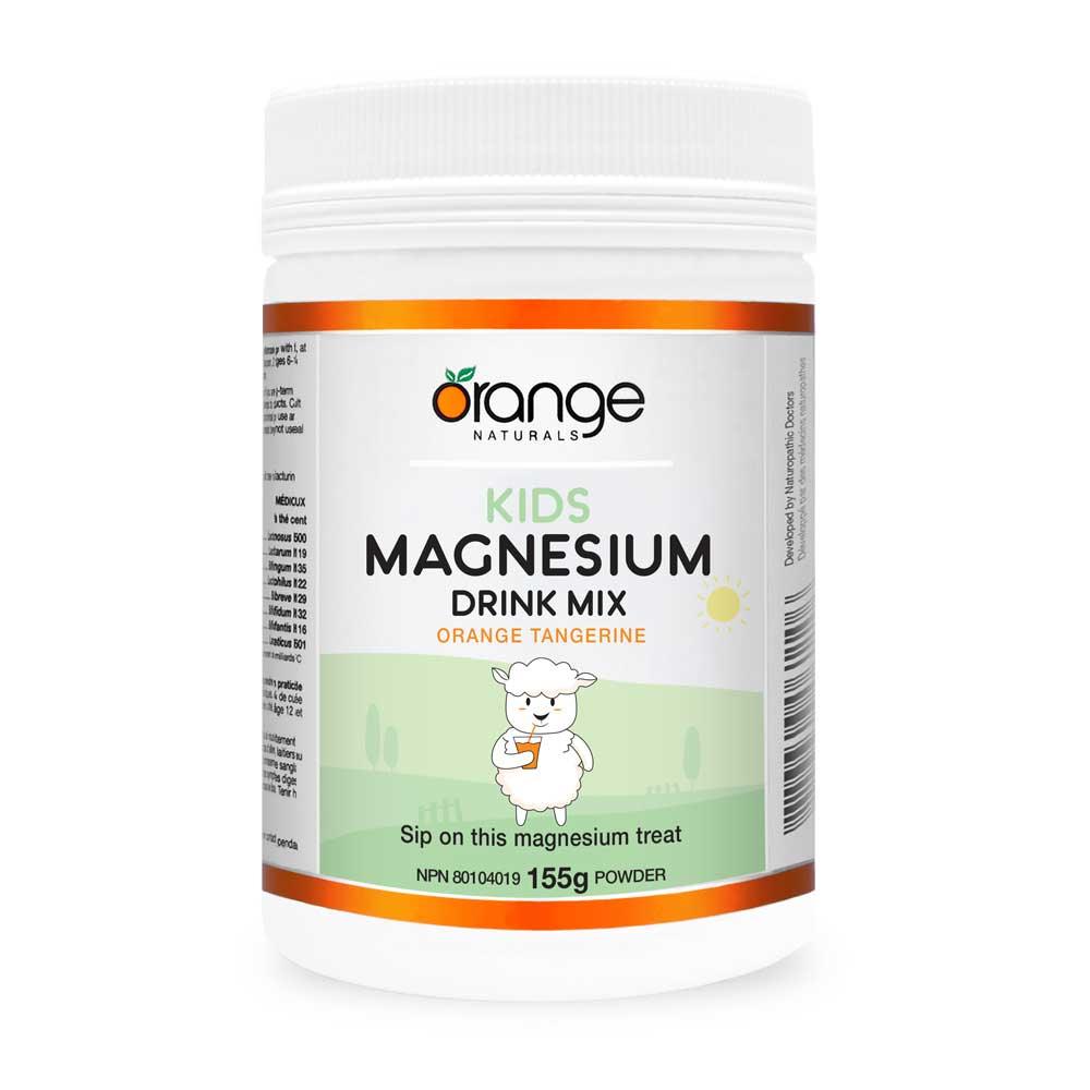 Orange Naturals Kids Magnesium Drink Mix Tangerine 155g - Nature's Source Inc