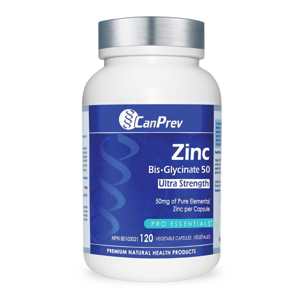 CanPrev Zinc Bis - Glycinate 50 120ct - Nature's Source Inc
