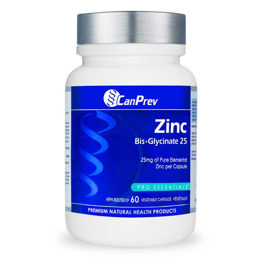 CanPrev Zinc Bis - Glycinate 25 60ct - Nature's Source Inc
