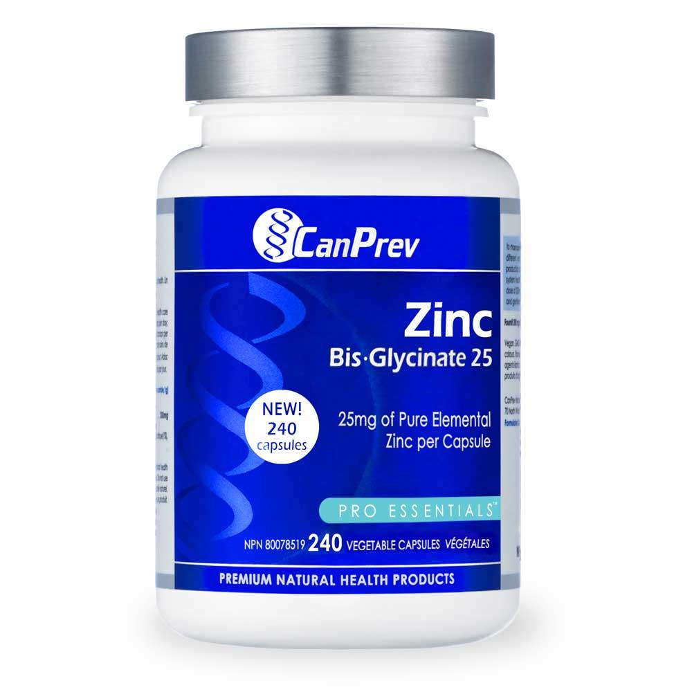 CanPrev Zinc Bis - Glycinate 25 240ct - Nature's Source Inc