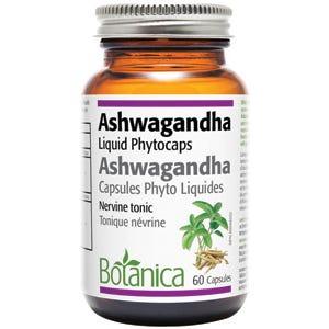 Botanica Ashwagandha Liquid Phytocaps Certified Organic 60c - Nature's Source Inc