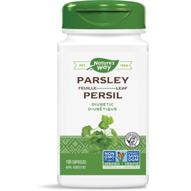 Nature's Way Parsley Leaf Supplement (Overall Health Support) - 100 Veg Capsules - Nature's Source Inc